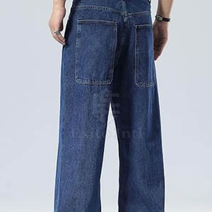 Nouveau design de jeans baggy pour hommes, meilleur prix, jeans baggy pour hommes pour le streetwear adulte, pantalons en jean pour hommes - Product Image 3