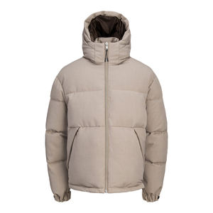 High Quality Men's Casual <b>Hooded</b> Puffer <b>Jacket</b> Zipper Down Thick Outdoor Coat Warm Down <b>Padded</b> Quilted <b>Jackets</b> Lightweight - Product Image 1
