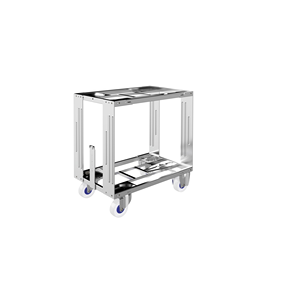 Bodenroller 400 - Tipo 7C Carrello di Trasporto - Piattaforma Elevata, Tipo di Ruota: ESD 2 x Poliammide / 2 x Gomma - MAT-BORO- - Product Image 1