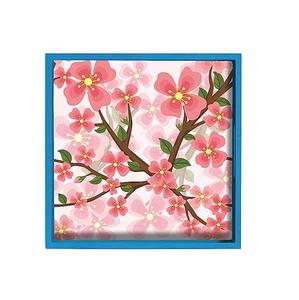 Bandeja de servicio de madera con estampado de Meena personalizada y cuadrada, estampados de último diseñador decorativos elegantes esmaltados altos para uso doméstico en la cocina - Product Image 6