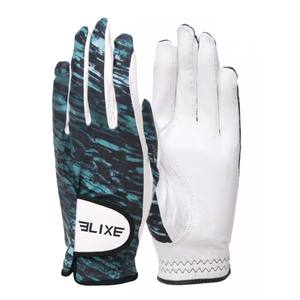 Gants de golf unisexes en cuir véritable, respirants, extensibles, anti-UV, avec sangle de poignet réglable, doigts complets, antidérapants, couleur OEM, gauche/droite - Product Image 5