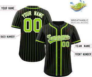 Jersey de softbol, ajuste personalizado, abotonado, tela de malla para jóvenes, camisa de béisbol de secado rápido, aparejos, sarga bordada, aspecto de nombre del equipo - Product Image 4