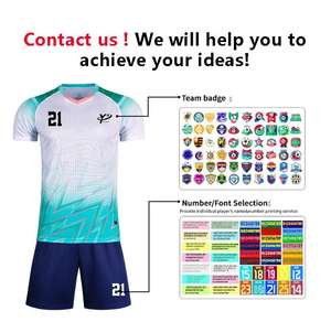 Kits de fútbol juvenil Ropa de fútbol personalizada de alto rendimiento Cómodo ajuste transpirable Ropa de entrenamiento con estilo Camiseta de fútbol - Product Image 3