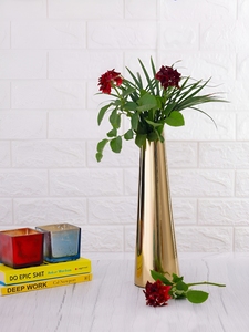 Jarrones personalizados, florero de Metal dorado antiguo para decoración para sala de estar, centro de mesa de boda, decoración del hogar hecha a mano moderna - Product Image 5