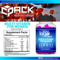Capsules de complément alimentaire multivitaminé de haute qualité pour femmes adultes, fabriquées aux États-Unis, 60 unités