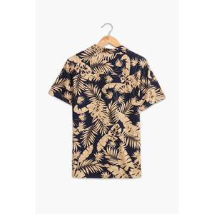 Hawaii chemise hommes décontracté 100% coton Satin T-Shirt col montant Anti-rides manches courtes taille XL à 6XL pour l'automne - Product Image 3