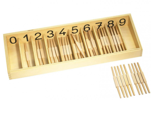 Fournitures éducatives de comptage de broche en bois par Wissen Techus Private Limited India - Product Image 1