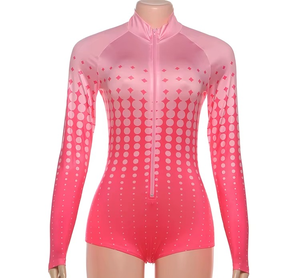 Leggings de yoga et de fitness pour femmes, respirants, en coton et élasthanne, sans coutures, manches longues, style automne - Product Image 1