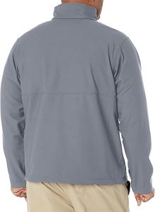 Veste coupe-vent en nylon à fermeture éclair intégrale avec logo personnalisé bon marché pour hommes Bleu - Product Image 2