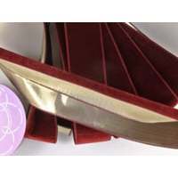 Luxury Heavy Velvet <b>Ribbon</b> Spool with Lam Back for Christmas Decorations - Product Image 2