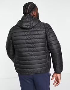 Chaqueta Bomber acolchada para hombre con cremallera, impermeable, a prueba de viento, ligera, aislada, con capucha, cálida, informal, elegante, para invierno - Product Image 3
