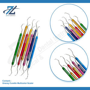 Gracey Curette multicolore en acier inoxydable manuel 7PC ensemble de détartreurs dentaires Instruments parodontaux outils dentaires de haute qualité - Product Image 3