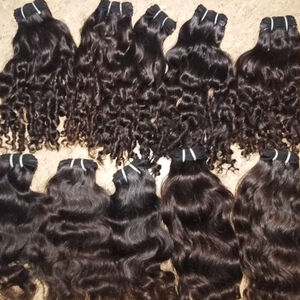 ผมต่อจากผมมนุษย์ธรรมชาติหยักศกแบบอินเดียพร้อมสีผมธรรมชาติ - Product Image 6