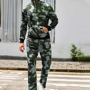 Conjunto de Sudadera y Pantalones Deportivos para Hombre, Precio Económico FOB, Invierno, 2 Piezas, Algodón Liso, Estilo Jogger, Tallas Grandes, Diseño Transpirable, Estilo Urbano - Product Image 4