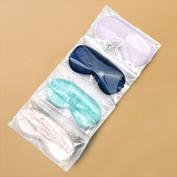 Masque de sommeil en satin de soie respirant avec bande élastique, personnalisable avec logo, confortable pour les voyages