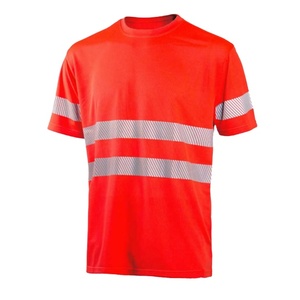 Proveedor de Camisetas de Trabajo de Fábrica, Camiseta de Cuello Redondo Reflectante de Alta Visibilidad para Hombre - Product Image 1