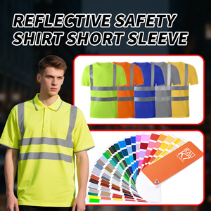 เสื้อเซฟตี้แขนยาวสำหรับผู้ชายเสื้อแจ็คเก็ตแจ็คเก็ตเครื่องแบบมีฮู้ดเสื้อยืดสะท้อนแสง - Product Image 4