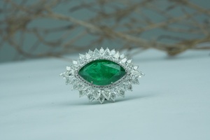 Bague en diamant de qualité supérieure cultivée en laboratoire 18 carats taille marquise IGI SGL certifié or rose argent commande en gros fournisseur - Product Image 5