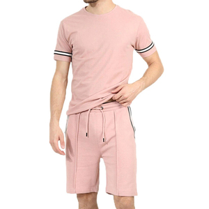 Conjunto de Pantalones Cortos Personalizados de Última Tendencia para Hombre, con Logotipo Personalizado, Talla Grande, de Verano, Dos Piezas, Transpirable - Product Image 2