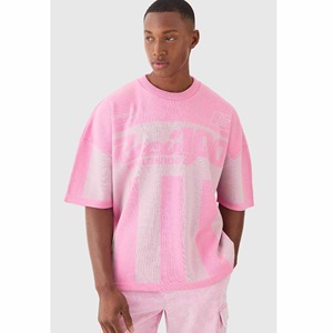 T-shirts en coton surdimensionnés pour hommes T-shirts de fitness à col ras du cou épais avec logo personnalisé sérigraphie respirante - Product Image 4