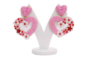 Pendientes de Botón con Cuentas Hechos a Mano para Mujer, Nuevo Diseño Clásico de Moda, para Fiestas, Aniversarios, Eventos, Artesanía, Hombres, India, Delhi, IGI - Product Image 2