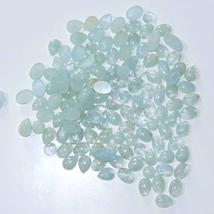 Natural Brazil Aquamarine Gemstone Cabochon Semi-Precious Loose Gemstone for Making Jewelry Bulk Product Customize Shape - Product Image 6
