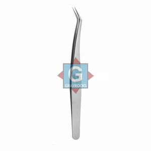 แหนบด้ามยาว 10 มม. ปลายหยัก คุณภาพสูง สำหรับมืออาชีพ ป้องกันไฟฟ้าสถิต ทำจากสแตนเลส - Product Image 1