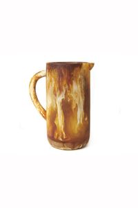 Texture en résine de cruche d'eau en résine de polyester de conception classique résistante avec le motif de tourbillon d'abricot d'Aqua pour des cadeaux de Noël de cuisine - Product Image 2