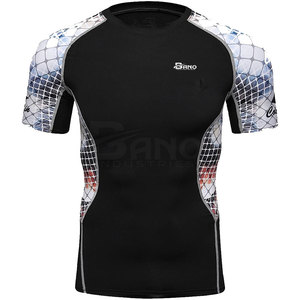 OEM personalizado de los hombres de fitness Rash Guard de manga larga Spandex ropa de gimnasio para MMA para niños Venta en línea - Product Image 1