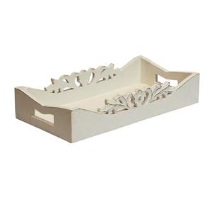 Plateau de service en bois de style rustique en bois durable pour servir des repas et des centres de table décoratifs - Product Image 2