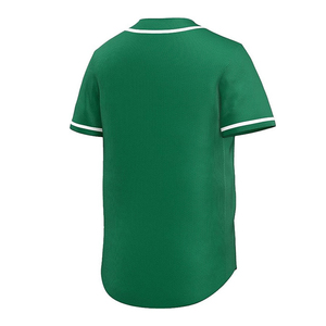 เสื้อเบสบอลผู้ใหญ่ คอวี ผ้าโพลีเอสเตอร์ 100% ระบายอากาศ กันลม แห้งเร็ว พิมพ์โลโก้ตามแบบสั่ง คุณภาพดีที่สุด ขายส่ง - Product Image 4