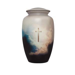 Urnes de crémation en aluminium bleu offrant un attrait et une durabilité intemporels pour préserver les souvenirs précieux - Product Image 3