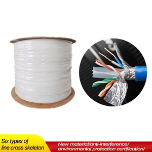 Cable CAT5 CAT6 con materia prima integral: Conductor-CCAM/Aislamiento-HDPE/Separador Cruzado/Revestimiento-PVC y PE. Materiales Vírgenes. Suministro de Fábrica. - Product Image 5