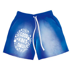 Short délavé à l'acide sérigraphié Short délavé à l'acide design personnalisé pour hommes Vêtements décontractés Taille adulte Short délavé à l'acide pour hommes - Product Image 3