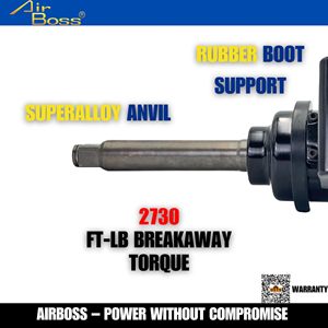 Llave de Impacto Neumática Premium de 8 Pulgadas, 2730 Ft-lb de Torque para Desatornillar Tuercas, 23 Libras, Ligera, Alto Rendimiento, Personalizable, Soporte OEM - Product Image 4