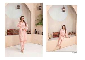 ร้อนขายผ้าฝ้ายปักShalwar Kameezสําหรับผู้หญิงSummerwearแฟชั่น2ชิ้นShalwar Kameezชุดสุภาพสตรีreadymade - Product Image 4