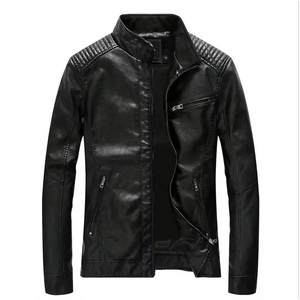 Veste en cuir de haute qualité avec logo personnalisé, 100% cuir, mode, prix bas, veste en cuir pour moto, veste en cuir d'extérieur pour hommes - Product Image 4