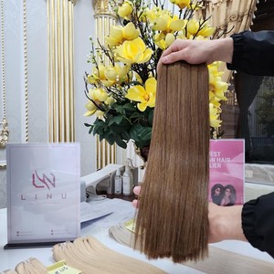 วิกต่อผมแท้จากเวียดนามชุดลูกไม้สีดำขนมิงค์613ต่อหนังกำพร้า - Product Image 5