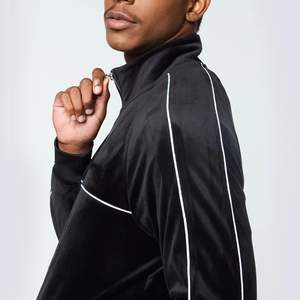 Survêtement d'hiver en daim et velours de haute qualité pour hommes, coupe ajustée, logo personnalisé, ensemble respirant Vente en ligne - Product Image 5