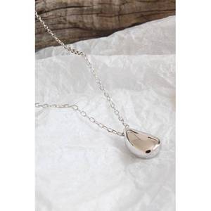 Collana 925 a forma di goccia d'acqua in argento Sterling a forma di catena alla moda stile rodiato regalo di natale per buddhisti venditore - Product Image 5