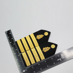 Épaulettes tactiques personnalisées, insignes d'épaule pour uniforme, arrivée, matériau en fil d'or, épaulette - Product Image 5