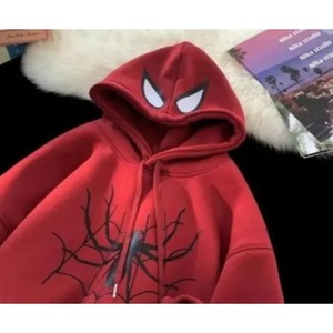เสื้อฮู้ดสไปเดอร์แมนสไตล์ฮาราจูกุ แฟชั่นลำลอง ชุดกีฬา สำหรับผู้ชายและผู้หญิง ลายเรียบ สีพื้น ผ้าถักสำหรับฤดูหนาว ป้องกันรอยยับ เหมาะสำหรับใส่ในชีวิตประจำวัน - Product Image 6