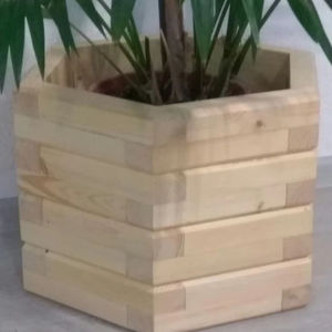 ARTESANÍA maceta de madera Wishing Well maceta decoración de jardín de patio trasero macetas de madera creativas macetas de flores de corteza jardín - Product Image 6