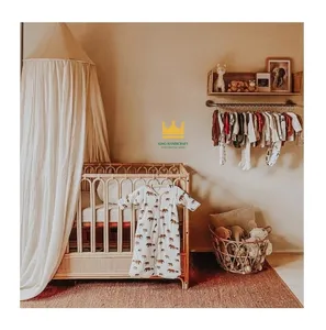 Luxe Baby Rotan Wieg Indoor Rieten Wieg Veilig Voor Kinderen Milieuvriendelijk Voor Slaapkamer Gebruik Goede Prijs