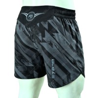 Short hybride Double couche Short 2 en 1 Short pour combat Mma Bjj Grappling Logos personnalisés Tissu microstretch jiu jitsu kimono
