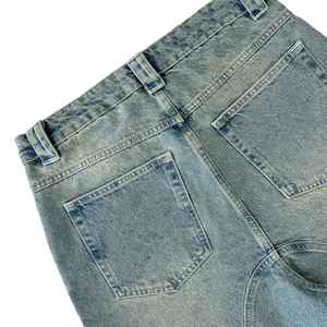 Pantalones cortos vaqueros sólidos para hombre personalizados de buena calidad al por mayor, pantalones cortos de algodón puro, clásicos, informales, de secado rápido, transpirables, con cintura elástica, novedad - Product Image 5