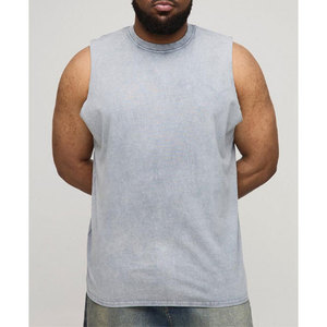 Nueva Llegada, Ropa Casual, 100% Algodón, Personalizable, Transpirable, Tejido de Punto, Servicio OEM, Camiseta sin Mangas con Capucha para Hombre - Product Image 4