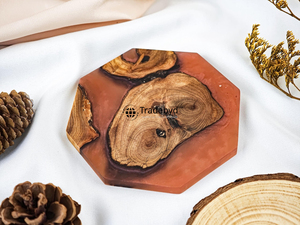 Rustic Resin Handmade <b>Coaster</b> Set 4X4 Inches Square Luxury <b>Drink</b> <b>Coasters</b> for Kitchen Dining Available Different Colors-Tradebyd - Product Image 6