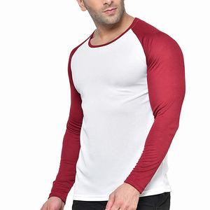 T-shirt en coton tricoté respirant à manches longues surdimensionné pour homme de haute qualité 2025 Fabriqué au Pakistan - Product Image 1