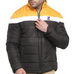 Veste matelassée pour homme en nylon/polyester, écologique, avec logo personnalisé sur le devant, respirante, pour l'hiver - Product Image 1